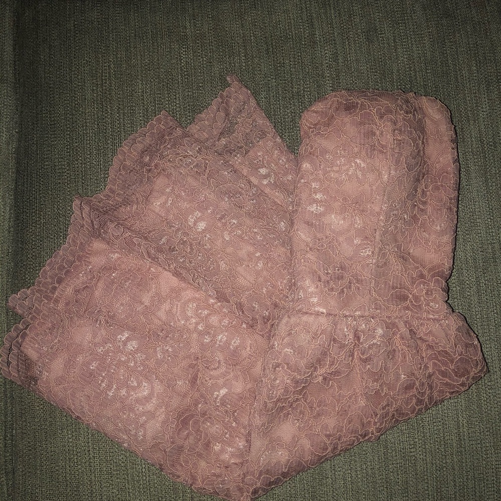 lace pink formal dress (short)